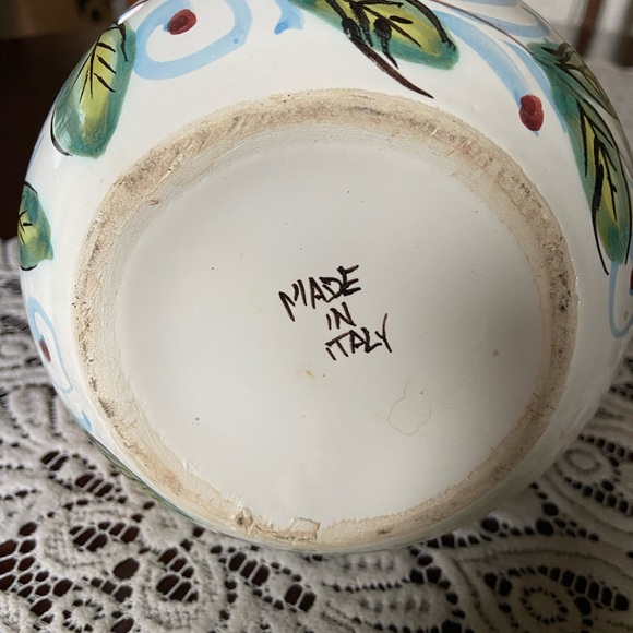 Hand-Painted Italian Pitcher - Picture 2 of 3